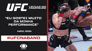 UFC Vegas 95: Karol Rosa fala sobre sua luta brutal no evento