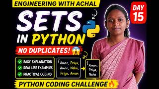 Learn Sets in Python in One Video | Day 15 Python Challenge