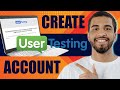 How to Create User Testing Account (2024)