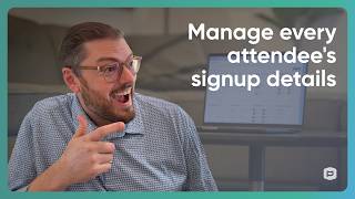 Manage Registrations for a Named Attendee Signup