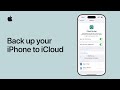 How to back up your iPhone to iCloud | Apple Support