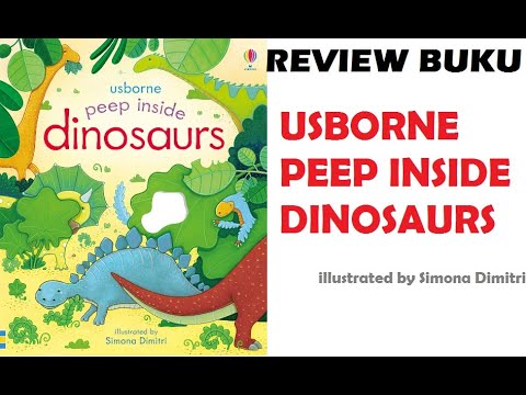 PEEP INSIDE DINOSAURS Usborne - Review Buku Anak Children's Book - YouTube