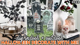EASY HALLOWEEN DECORATE WITH ME 2022 👻🕸 | DIY Indoor + Outdoor Halloween Decorations For Your Home!