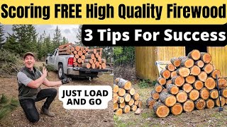 How to Score FREE High Quality Firewood | 3 TIPS FOR SUCCESS | North Idaho's Five Acre Homestead