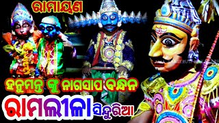 ରାମଲୀଳା ହନୁମାନଙ୍କୁ ନାଗସାପ  ବନ୍ଧନ ସିନ୍ଦୁରିଆ( ମଝିଆଁଖଣ୍ଡ )#ramalila #ramayan sinduria  ( Majhiakhanda )