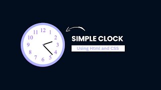 Clock Animation HTML And CSS | CSS Animation Clock