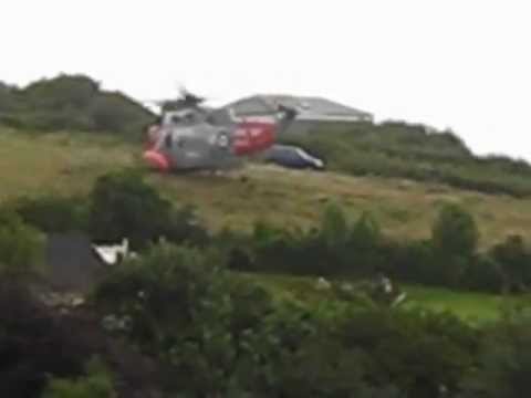 Royal Navy - Search & Rescue at work - Polperro Cornwall UK Royal Navy - Search & Rescue at work - Polperro Cornwall UK
