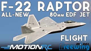 ALL NEW!! Freewing F-22 Raptor 80mm EDF Jet with Gyro | Motion RC