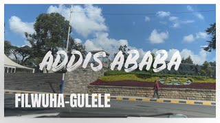 Addis Ababa 🇪🇹 አዲስ አበባ ፍልውሃ - ፒያሳ - አዲሱ ገበያ   (4K)  #addisababa #ethiopia