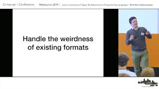 Brendan Zabarauskas  - Lost in a Universe of Types - Compose Melbourne 2019