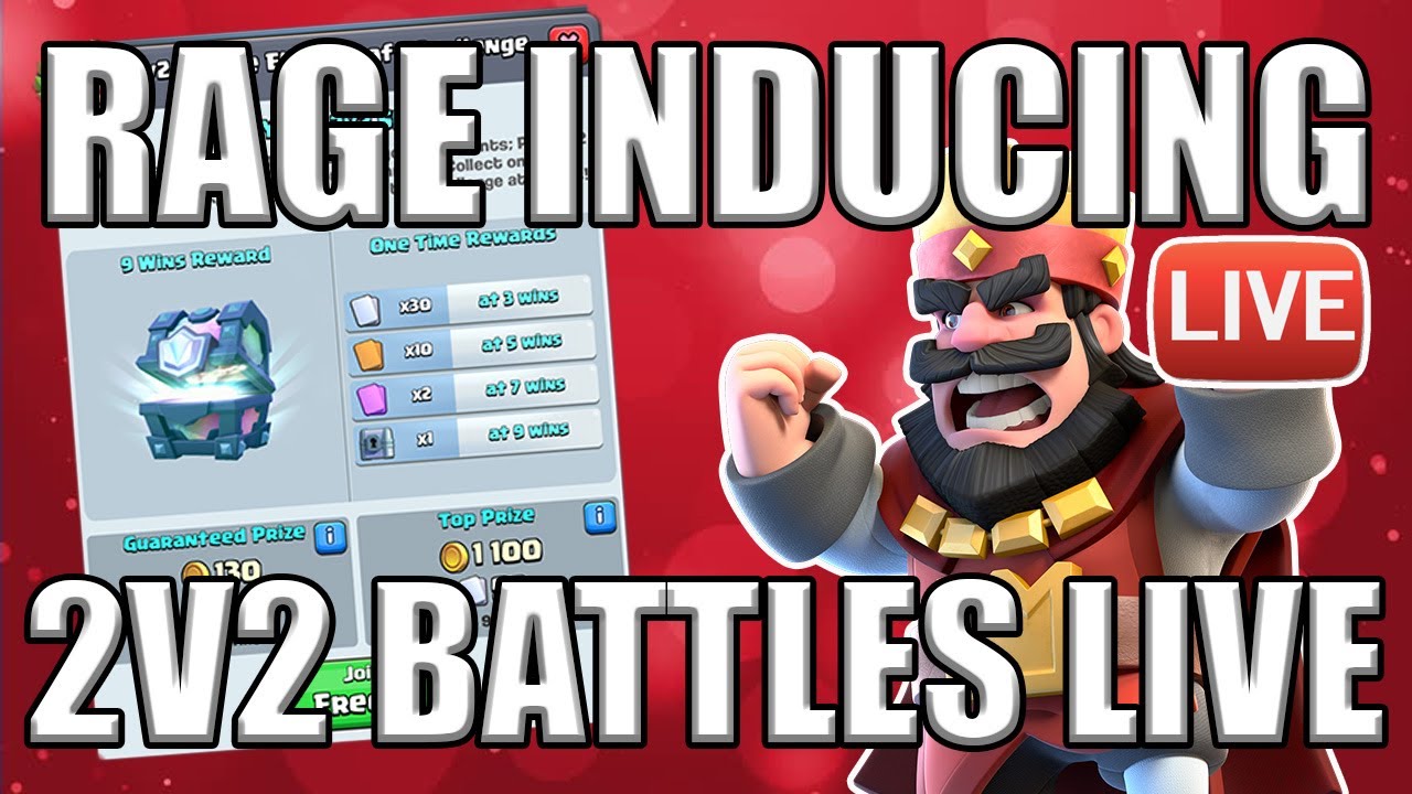 2V2 DOUBLE ELIXIR DRAFT CHALLENGE Clash Royale Free Legendary Chest ...