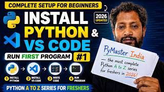 Install Python & VS Code | Run First Program #1 #Python
