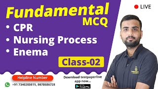 Fundamental MCQ CPR, Enema, Nursing Process & Staff Nurse Online Classes  | Testpaperlive