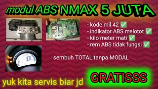 rem ABS nmax bermasalah. speedometer mati.muncul kode mil 42.indikator ABS melotot.modul ABS mati