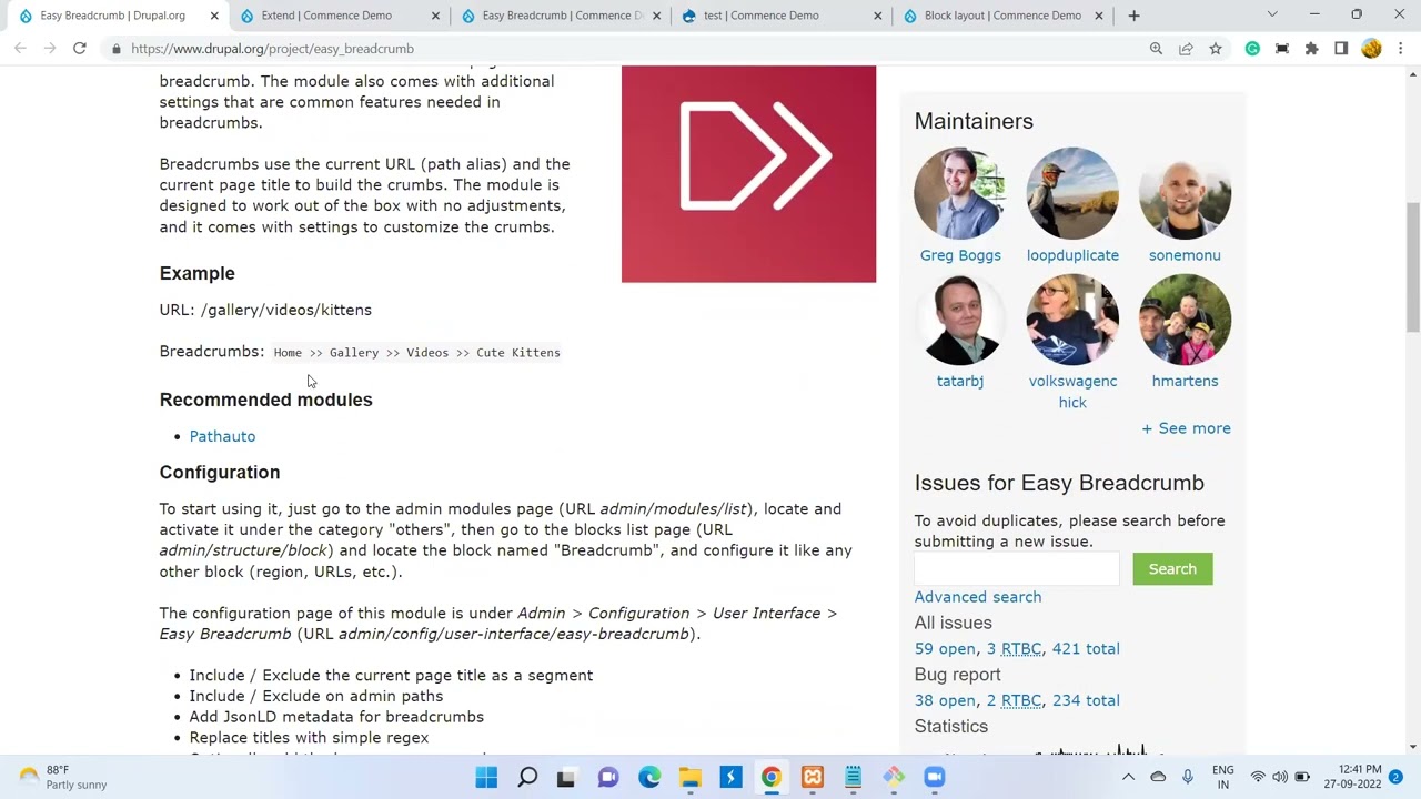 How To Create Easy Breadcrumb Easy Breadcrumb Module Youtube