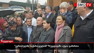 ევროპულმა საქართველომ ზუგდიდში აქცია გამართა