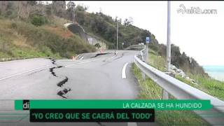 Se ha derrumbado una carretera en Mutriku