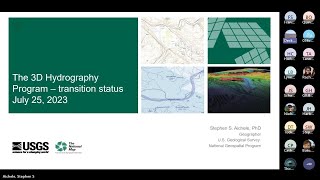 The 3D Hydrography Program – transition status July 25, 2023