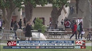 Bakersfield College tests alert system
