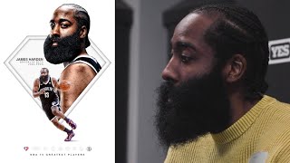 James Harden Reacts to Being Named Top 75 of All-Time: \