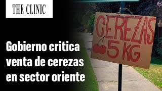 Gobierno condena venta de cerezas en sector oriente de Santiago: "Es competencia desleal"