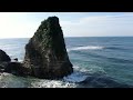 大波月海岸【ドローン空撮】小波月海岸【ロウソク岩】千葉県 夷隅郡 御宿町