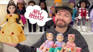 Reacting to American Girl x Disney Belle and Bitty Babies Rapunzel, Ariel, Moana  New Release