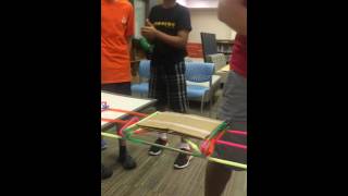 3D printed straw bridges.