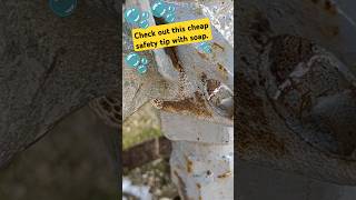 🚨 #gas leak at main valve #plumping#shortvideo#youtubeshorts#shorts#realestate#home#fire#soapbubble