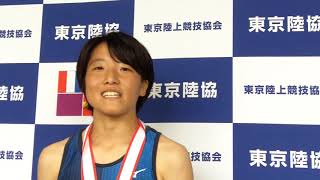 Women 100m  鶴田選手コメント