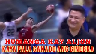 KAYA PALA BIGLANG GINANAHAN ANG MGA GINEBRA PLAYERS. PINURI NG COMMENTATOR SI ALJON #pba #ginebra