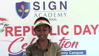 നമ്മുടെ ഭാരതം | ദേശഭക്തി ഗാനം | Muneer KP | Patriotic song | SIGN Aacdemy Pulikkal