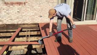 Quickly and efficiently remove old deck boards!