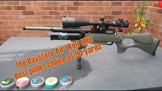 The Daystate Air Wolf MCT Best pellet at 50 yards