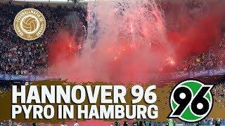 Hannover 96 feiert Silvester in Hamburg nach! Riesige Pyroshow der 96er im Volksparkstadion! HSV-H96