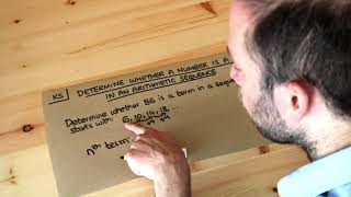 Key Skill - Determine whether a number is a term in an arithmetic sequence.