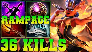 Rampage + 36 Kills QOP Dota 2 Mid - Best Queen Of Pain Dota 2 Pro Gameplay Guide Build 7.37