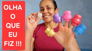 DIY COMO RECICLAR TAMPAS E BOLAS DE ROLL-ON.  IDEIAS FAÇA VOCÊ MESMO