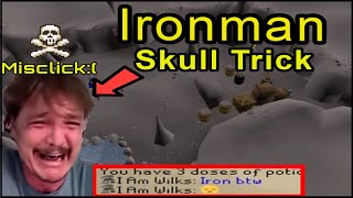 Skull tricking an Ironman gone wrong (he still dies) │ OSRS (2022)