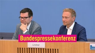 Bundespressekonferenz mit Lindner und Buschmann