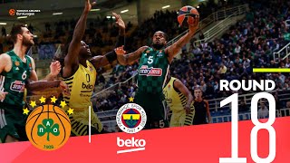 Fenerbahce downs Panathinaikos in OT!|  Round 18, Highlights | Turkish Airlines EuroLeague