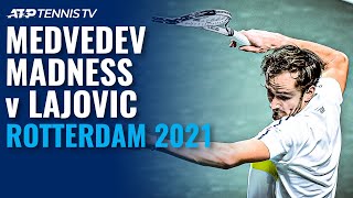Daniil Medvedev Madness in Defeat to Lajovic 😬 | Rotterdam 2021