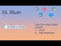 3Sum | Two Pointers | Python | LeetCode 15 | Top Interview 150