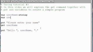 Turing 3 - Input and Get.wmv