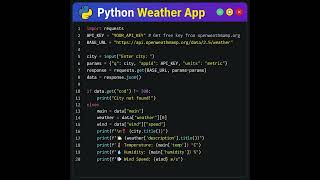 I Built a Weather App in Python — You Won’t Believe How Easy It Is!