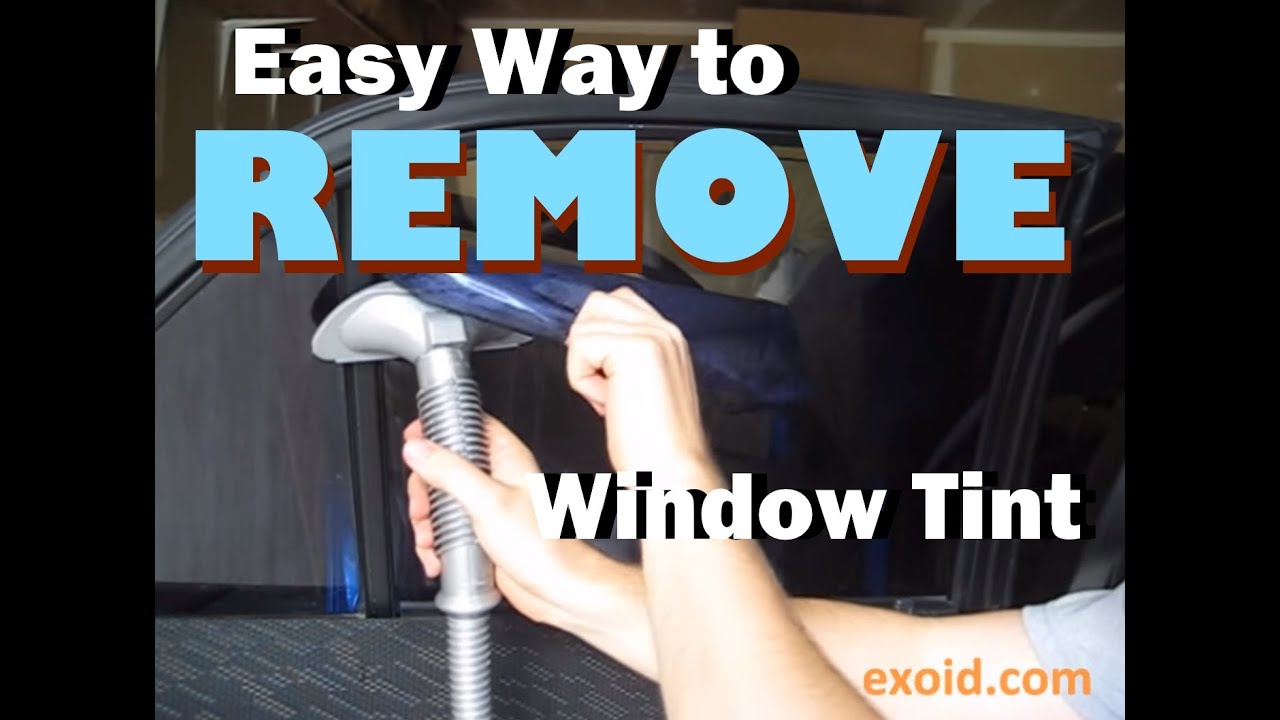 Easy Way To Remove Automotive Window Tint - YouTube