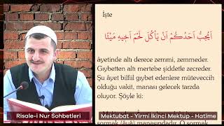 Gıybet Hakkında   Risale i Nur Sohbetleri   04 11 2022