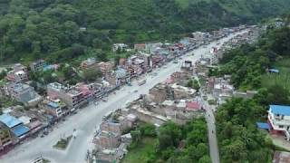 Mugling Bazar Drone View