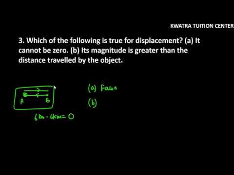 Which of the following is true for distance and displacement?