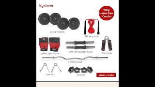 Unboxing LifeLong gym set under 1k | 10 kg set home gym setup